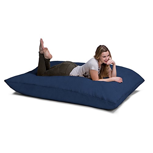 Jaxx Pillow Saxx 5.5-Foot - Huge Bean Bag Floor Pillow And Lounger, Navy #TOP8