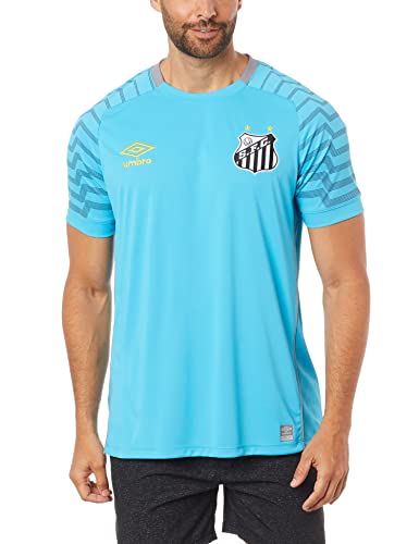 Camisa Goleiro Santos Oficial 2021, Umbro, Masculino, Azul/Cinza, G