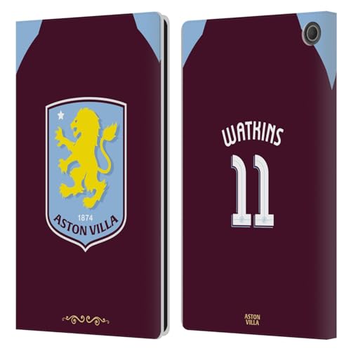 Housse cuir Fire Max 11 Aston Villa avec rangements cartes intégrés