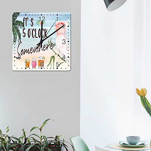 Horloge murale oiseau pour raviver un mur vide sans travaux - 5