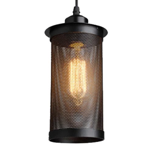 KBUUKYYXouy American Industrial Style Metal Pendant Lamp, E27 Light Source Flush Mount Hanging, Single Head Ceiling Chandelier, Living Room Balcony Kitchen Decoration Fixtures