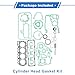 VekAuto 1 Set Cylinder Head Gasket Kit for NISSAN Engine.TD27 Efficiency Seal Metal Rubber Engine Valve Gasket Set