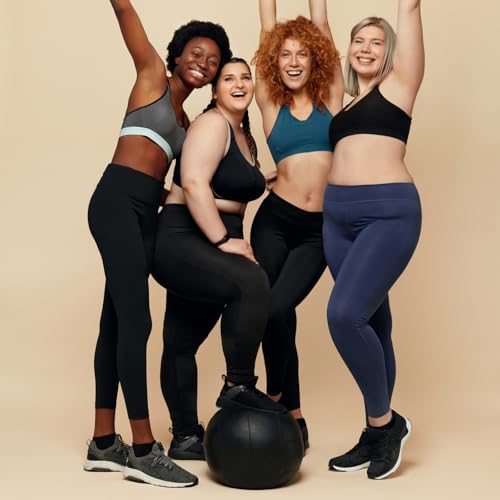 kimitimi Calça legging plus size para ioga Crossover levanta o bumbum para mulheres, controle de bar