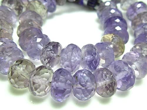 Ametrine Faceted Big Rondelles : le fil de pierres précieuses pour fabriquer un cadeau personnalisé