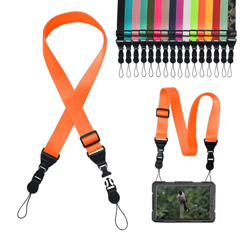 Gowjaw Adjustable Shoulder Strap:Comfortable iPad Strap Nylon Neck Lanyard for iPad/Samsung Tablet Case,Camera Binocular Crossbody Laptop Luggage Bag(Orange)