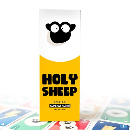 ATM Gaming Holy Sheep – Gioco da Tavolo per Famiglie e Amici – Indovina le Stesse Risposte dei Tuoi Compagni di Squadra! – Gioco Divertente e Veloce – Da 3 a 9 Giocatori – Italiano