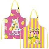 musaeva Lemonade Stand Aprons Supplies - 2 Pcs...