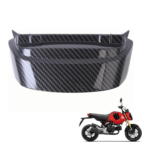 Image of Mokuo Motorcyle Fairing Parts,Tail Cover in ABS Material Compatible with 2021-2024 Honda Grom Msx 125 SF,Carbon Fibre Color