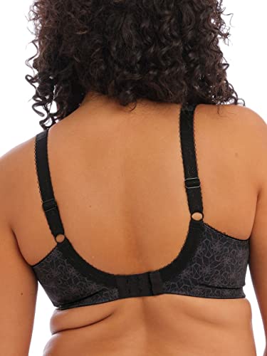 Elomi Womens Kim Stretch Lace Underwire Plunge Bra, Black, 38H Us #TOP1