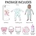 SCOM Baby Doll Girl, 18 inch Realistic Soft Body Baby Doll Real Life Cute Baby with Accessories for 3+ Year Old Christmas Birthday Gifts