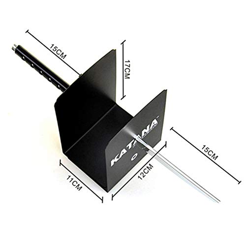 Zwcibn Book Ends Decorative, Modern Metal Funny Unique Black Dvd Bookends For Shelves, Katana Book Stopper Holder For Office Home, Desk Gifts Book Stands For Men And Book Lovers #TOP2