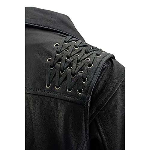 Image of Milwaukee Leather Women's Classic Premium Leather Motorcycle MC Style Riding Jacket