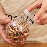 5PCS Seasoning Spice Jar 300ml Round Transparent Jar Household Kitchen Small Tools Storage Box,7.3 * 7.3 * 8.5cm