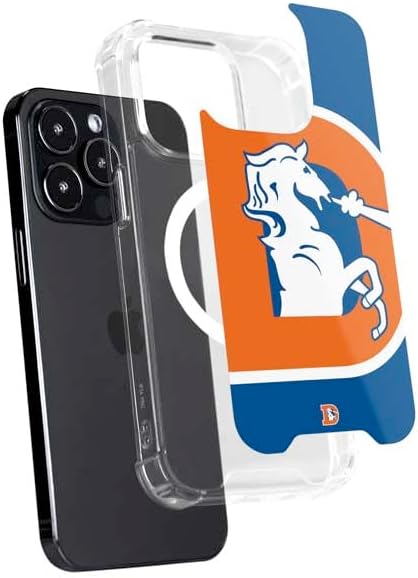 Skinit Phone Case Compatible with MagSafe iPhone 16 Pro - Officially Licensed NFL Denver Broncos Retro Logo Design