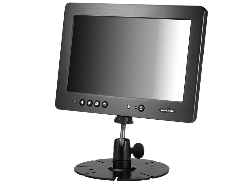 Image of 1022YH 10.1 Inch Sunlight Readable Monitor, 1200 Nits, HDMI, VGA, DVI via Adapter, Dual AV Inputs, 1280 x 800 IPS Display, VESA 75mm, 9V-36V DC