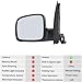 5 Pins Rearview Mirror Assembly Compatible With VW CADDY MK3 2004 2005-2015 Compatible With MK4 CARGO 2015-2020 Textured Black Car Accessories(1pc right)
