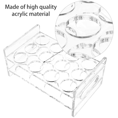 Uonlytech Acrylic Stand Bar Drinkware Acrylic Holder Shot Glass Holder Transparent Holder Whisky Cups Rack Wine Glass Rack Cup Display Rack Shot Glass Rack Shot Glass Organizer