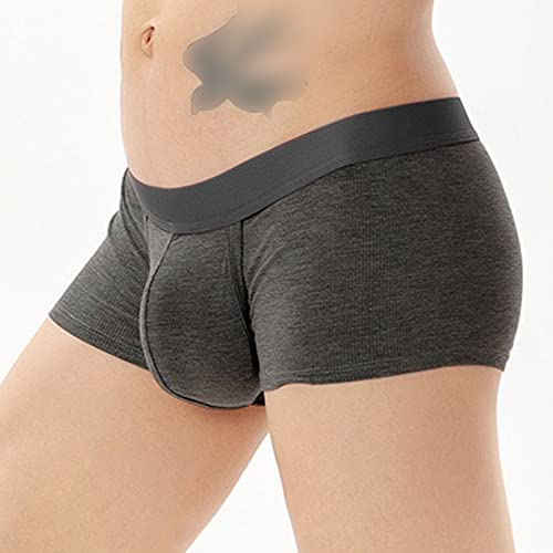 JEShifangjiusu Men'S Underwear Boxer Briefs 3 Pack Cotton Comfort Soft Boxer Brief Moisture-Wicking Breathable, Multipack3