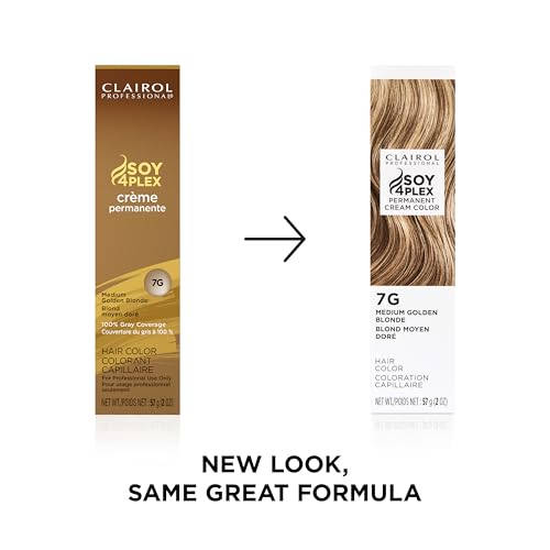 Image of Clairol Professional Permanent Cream Hair Color | 100% Gray Coverage | Blonde, Brown, Black, & Red-Violet Shades | Deep Conditioning & Fade Resistant Results