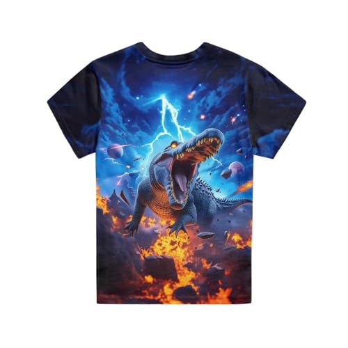 Image of WELLFLYHOM Kids Tshirts Girls Boys Short Sleeve Crewneck Tees Shirts Casual Sport Pullover Tops Size 3-16 Years