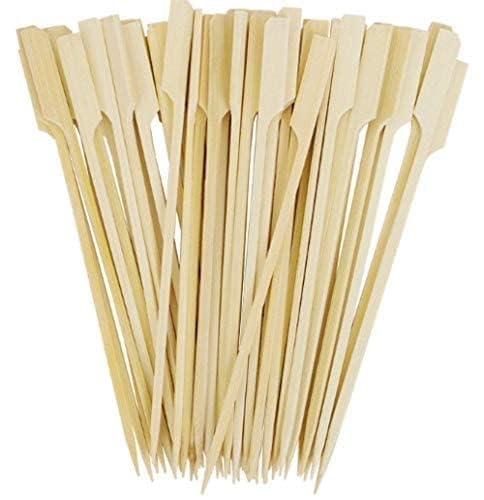 Swastha Hygiene Wooden Gun Skewers - Barbecue Skewer Set for Outdoor Dining, Ideal for Starters Like Fruits, Kababs, BBQ Sticks for Grilling (4 inch- 100)-image-5