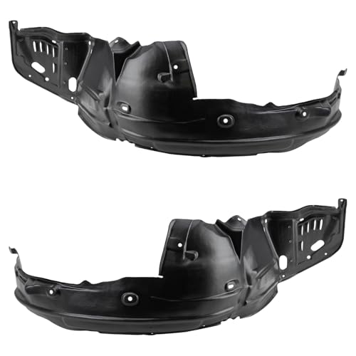 Image of TRQ Front Driver and Passenger Side Inner Fender Liner Set Compatible with 2008-2012 Honda Accord Coupe