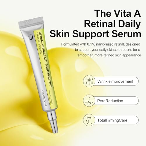 LYLBHBH Vita A Retinal Shot Tightening Booster for CELIMAX SHOT Line, 3% Matryxyl, 0.1% Retinal, Firmer Skin, All Skin Types, 15ml, (2PCS)