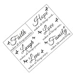 SOLUSTRE 英語のアルファベット 壁ステッカー モチベーション 壁用デカール 素材 インスピレーション名言デザイン リビング 寝室向け