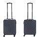Price comparison product image Hard Shell Case ABS Travel Luggage Suitcase 4 Wheel Spinner Trolley Baggage Bag Combination Lock 4 Corner Swivel Wheeled (Cabin 50x40x20cm, 37L, 2.9 KG, Black)