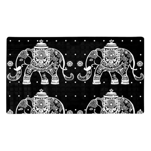 Tapis de bain éléphant indien antidérapant extra long sécurité douche - 2