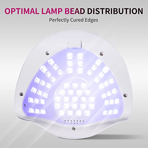 MIRAGE LAYON Lâmpada UV para unhas – Lâmpada LED de secagem rápida, potente e eficiente com 4 config