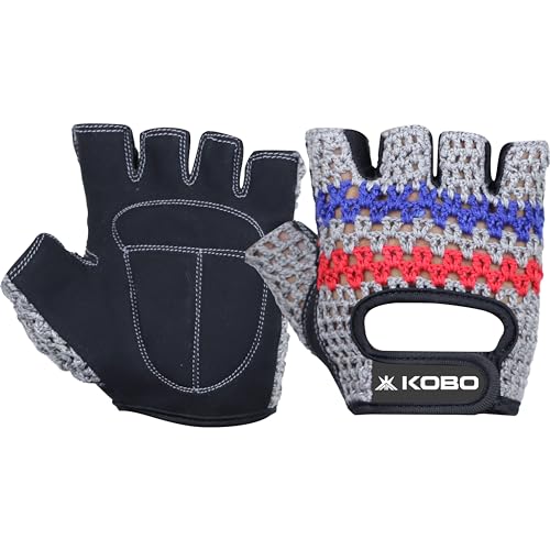 Kobo Gym Gloves WTG-78 for Men and Women, Gloves for Professional Weightlifting, Fitness Training and Workout