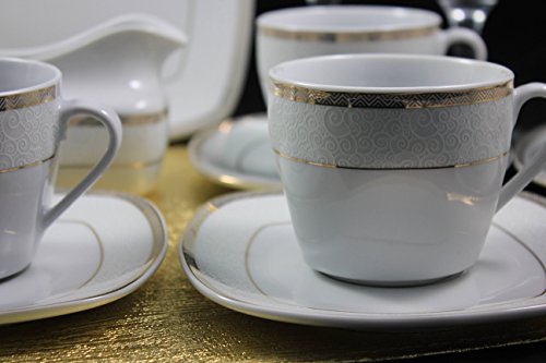 Topkapi Elizabeth TK-980-12-TLG - Set da tè e