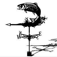 Girouette En Métal Girouette En Fer Avec Support De Montage Décoration Animale Conception De Girouette Indicateur De Direction Du Vent Est Sud Ouest Nord Outil De Mesure