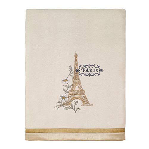 Avanti Linens - Bath Towel, Soft & Absorbent Cotton Towel (Paris Botanique Collection, Ivory) 50.00