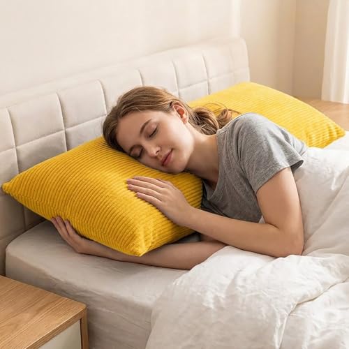 Corduroy Long Cushion 40×120cm with Inner Pad, Soft Rectangular Body Pillow 30×50 40×60 50×70 for Sofa and Bed, Decorative Bolst