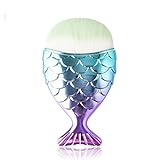 Luxsea Mermaid Brush Professional Powder Mermaid Makeup Brushes Set Maquiagem Foundation Contour Brushes