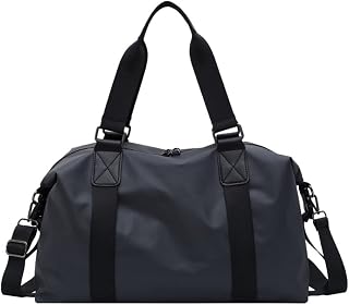 Bolsa de viagem fashion para mulheres e homens, bolsa de ginástica à prova d'água grande capacidade bolsa de transporte ombro Weekender Mala de viagem bolsa para dormir, Cinza, Bolsa de viagem