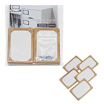 Amazon | SEMI ネームプレート 同色5枚セット ラベル 名刺サイズ