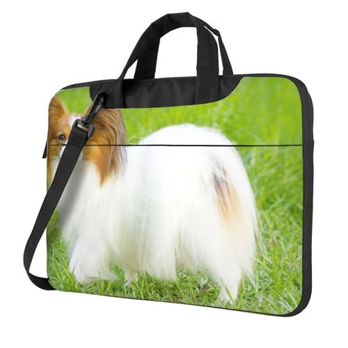 Sac pour ordinateur portable imprimé papillon blanc idéal pour le bureau et les voyages