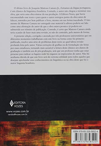 Estrutura da língua portuguesa - Edição crítica