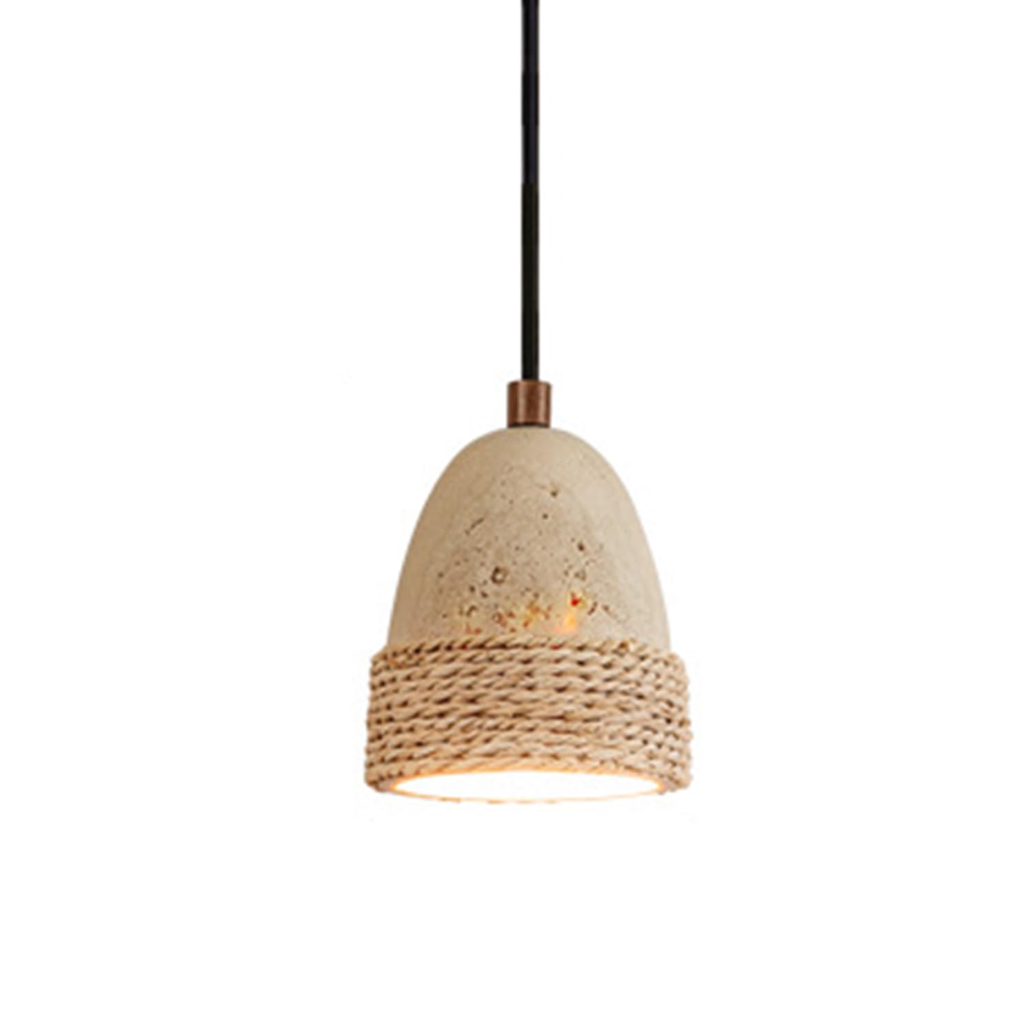 MTNROO Middle Vintage Hanging Light Wabi-sabi Style Semi-Circular Pendant Lamp Personality Industrial Ceiling Light Chandelier Dining Table Decoration E27 Base Lighting Fixture for Home Restaurant