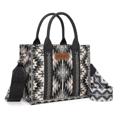 Image of Montana West X Wrangler Tote Bag for Women Boho Aztec Shoulder Purse Top Handle Satchel Handbag