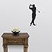 Express Yourself Tee-Off Golfer Wall Decal (Black - Reverse Facing - 6XL) - Sports Collection