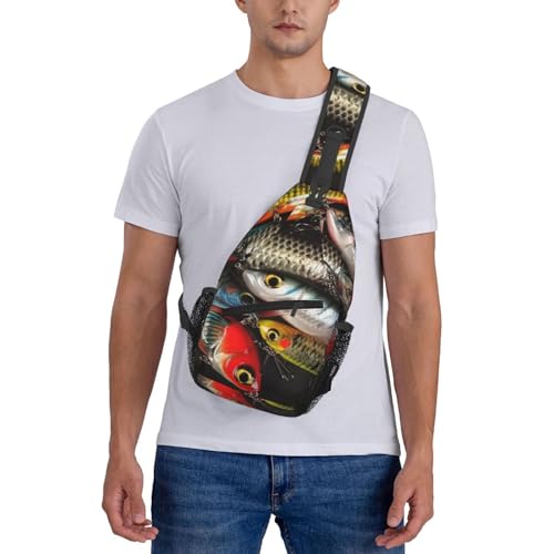 Bolso cruzado deportivo tipo bandolera negro miniatura 7