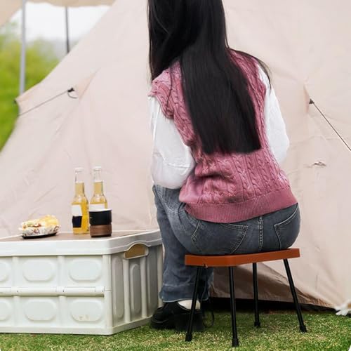 Chaise pliante portable et tabouret compact en aluminium pour camping