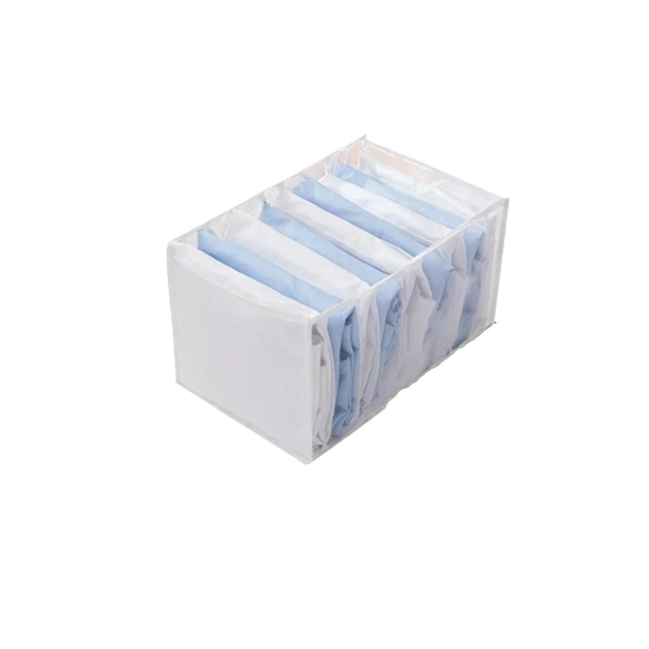 WYQXTY Wardrobe Socks Storage Organiser Underwear Sock Bra Pants Storage Box for Drawer Wardrobe Multiple Grids(9 grids-shirts)
