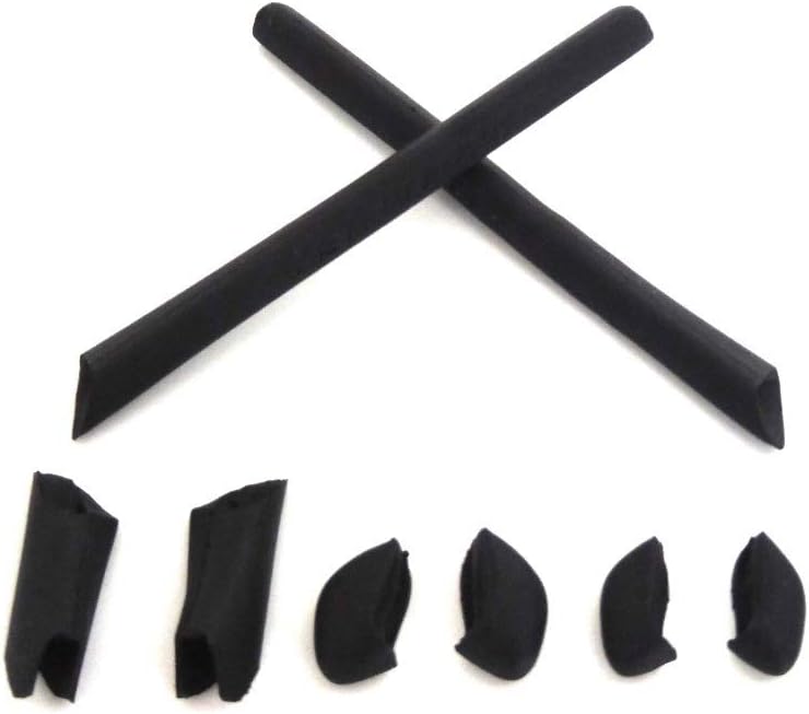 Galaxy Nose Pads & Earsocks Rubber Kits For Oakley Half Jacket Black