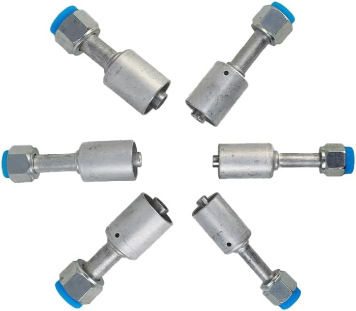 Universal 134a Air Conditioning Hose Kit, 21PCS AC Hose and Fitting Kit with 6.5ft #6#8#10 AC Hoses and #6#8#10 AC Fittings