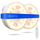 Barrina Orbgrow OG09 Puck Grow Light with Timer, 660nm Red LEDs 18W(2 x 9W, 270 Watt Equiv), Full Spectrum Plant Light for Indoor Plant, Magnetic & Linkable, 5 Levels Dimmable for Plant Shelf, 2 Packs